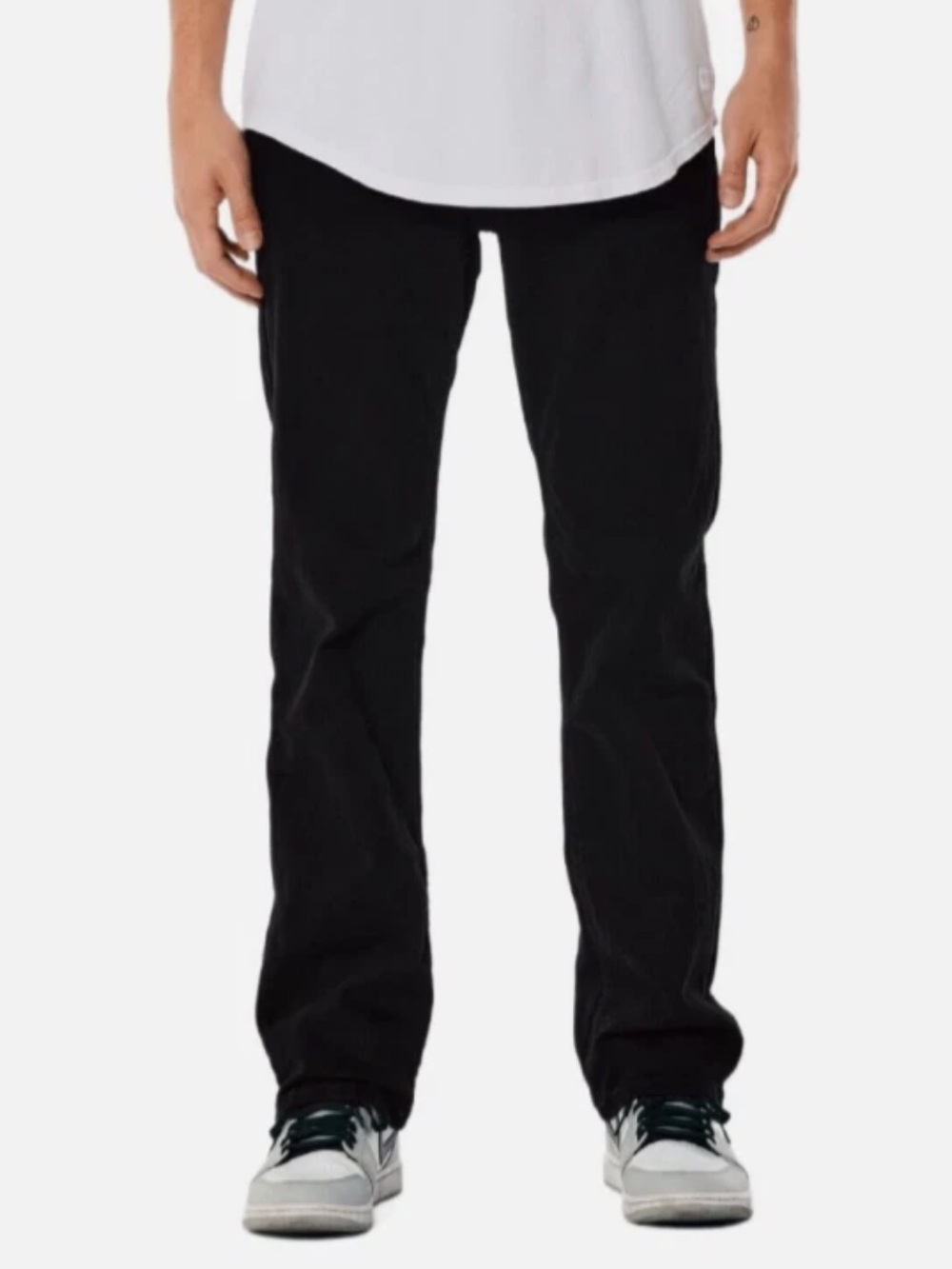 Hollister Mens 34 X 34 Classic Straight Epic Flex Jeans In Black Casual Fall